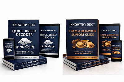Download the FREE Know Thy Dog Quick Breed Decoder and the Know Thy Dog Calm & Behavior Support Guides for FREE!